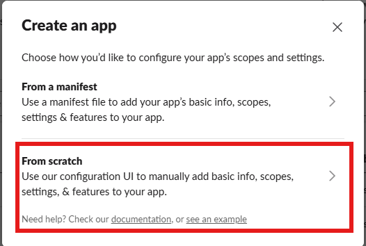 Slack Apps Page
