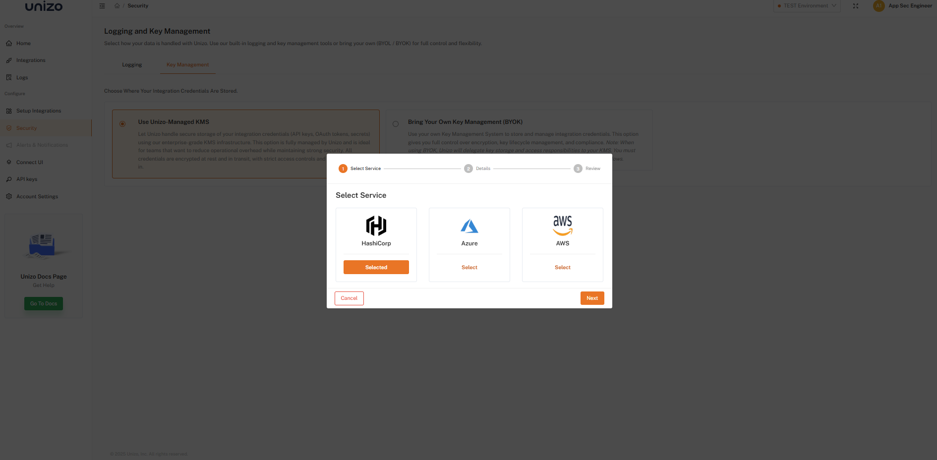 Select Available KMS Provider