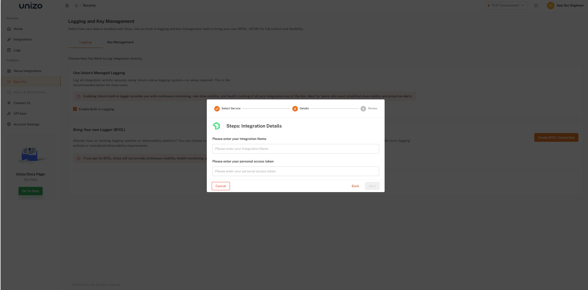 Provide Integration Details