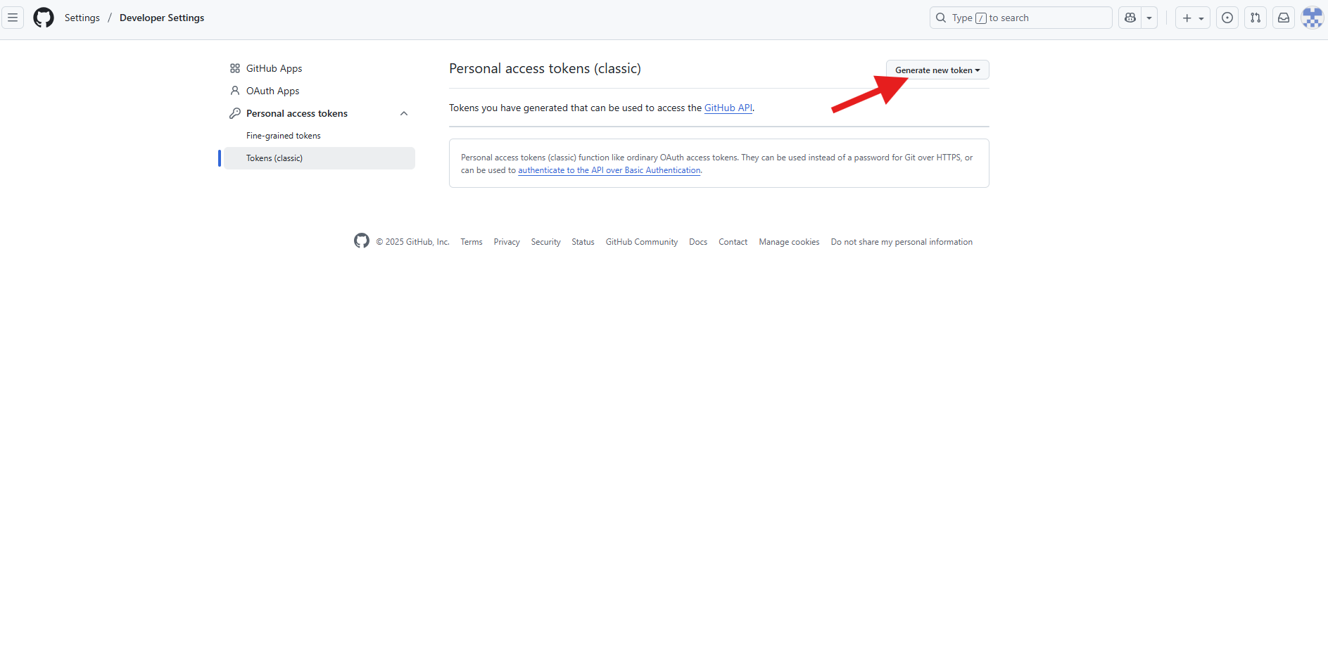 Personal Bitbucket Settings