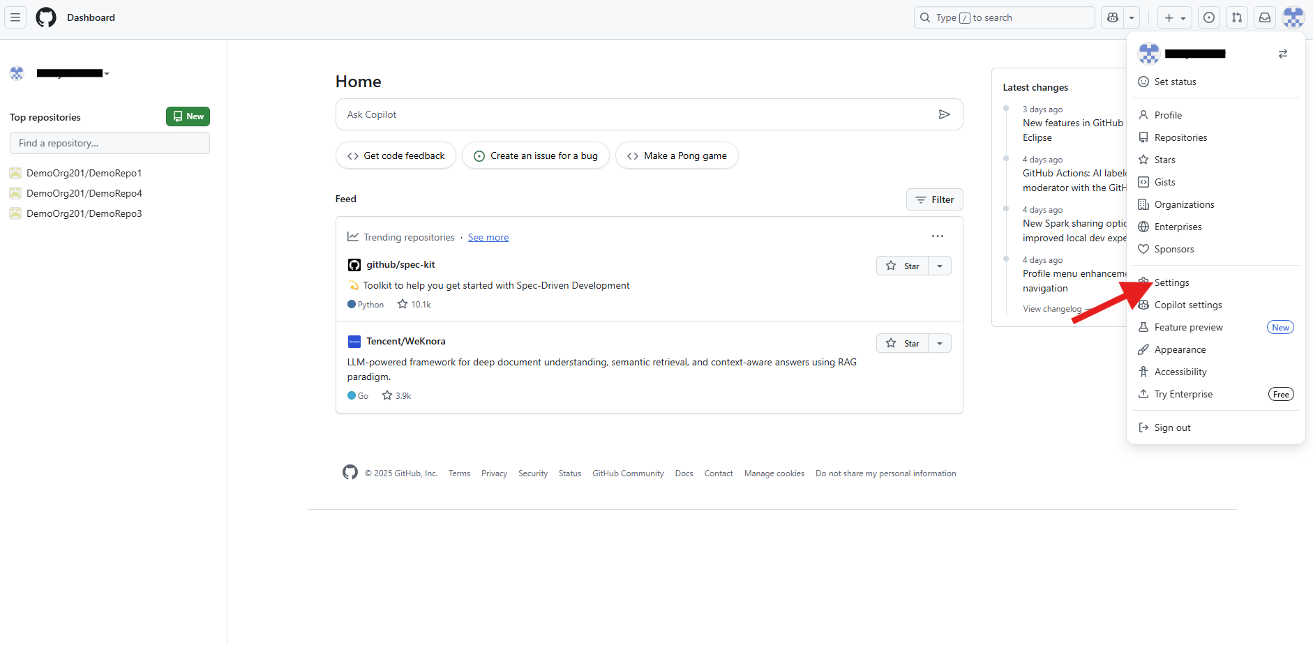Personal Bitbucket Settings