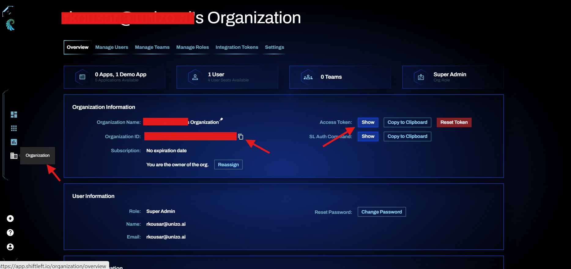 Personal Bitbucket Settings